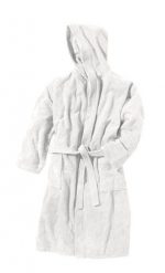 Szlafrok Beco z kapturem unisex. Białe szlafroki damskie BECO, bez wzorów, z tkaniny, z kapturem. Za 374.99 zł.