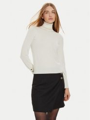 Liu Jo Golf WF4008 MS49I Écru Regular Fit. Golfy damskie Liu Jo, xl, bez wzorów, z wiskozy, bez ramiączek. Za 269.99 zł.