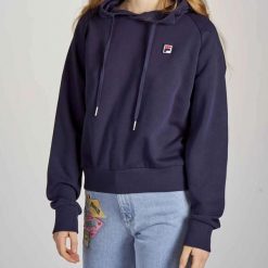 Damska bluza Fila WOEN FLORESHA hoody 687272-170. Niebieskie bluzy damskie Fila, xs, bez wzorów, z bawełny, z kapturem. Za 183.44 zł.