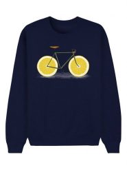 WOOOP Bluza "Zest" w kolorze granatowym rozmiar: XL. Niebieskie bluzy damskie Wooop, xl, bez wzorów, z bawełny, bez kaptura. Za 97.05 zł.
