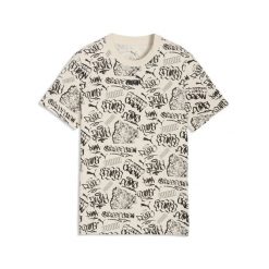 Młodzieżowa koszulka MID 90s z nadrukiem PUMA. Biała bluzki damskie Puma, m, bez wzorów, młodzieżowe, bez kołnierzyka, bez ramiączek. Za 99.00 zł.