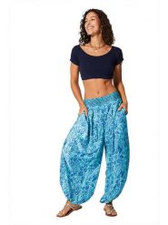 Aller Simplement Spodnie w kolorze turkusowo-niebieskim rozmiar: 34-40. Niebieskie spodnie materiałowe damskie Aller Simplement, bez wzorów, z materiału. Za 56.99 zł.