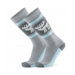 Skarpetki narciarskie unisex Qunature z wełną merino. Niebieskie skarpetki damskie QUNATURE, bez wzorów, z wełny. W wyprzedaży za 54.00 zł.