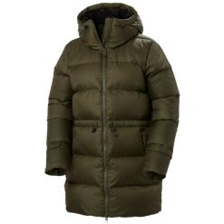 Parka dla kobiet Helly Hansen Essence. Zielone parki damskie Helly Hansen, na zimę, z puchu, z kapturem. W wyprzedaży za 935.70 zł.