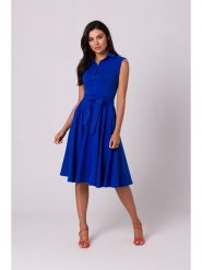 Be Wear Sukienka w kolorze niebieskim rozmiar: L. Niebieskie sukienki damskie Be Wear, bez wzorów, z tkaniny, bez ramiączek. Za 202.50 zł.