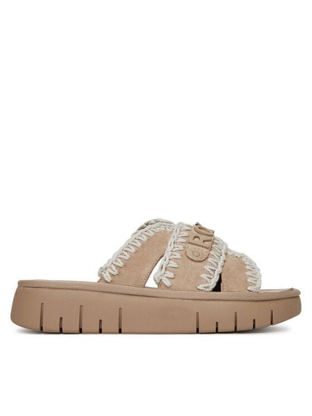 Roxy Klapki HY62277-5 Beżowy. Brązowe klapki damskie Roxy, bez wzorów, z materiału, bez obcasa, bez zapięcia. Za 179.99 zł.