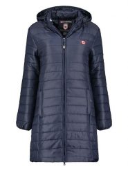 Canadian Peak Kurtka pikowana "Atikeak" w kolorze granatowym rozmiar: XL. Niebieskie kurtki damskie Canadian Peak, xl, bez wzorów, bez kaptura. Za 130.99 zł.