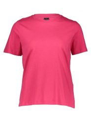 Vero Moda Koszulka w kolorze różowym rozmiar: M. Różowe bluzki damskie Vero Moda, m, bez wzorów, z bawełny, bez kołnierzyka, bez ramiączek. Za 57.06 zł.