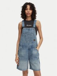 G-Star Raw Ogrodniczki D28887-D788 Niebieski Loose Fit. Niebieskie szorty damskie G-Star Raw, bez wzorów, z bawełny. Za 509.99 zł.