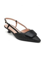 Sixth Sens Czółenka w kolorze czarnym rozmiar: 40. Czarne czółenka damskie Sixth Sens, bez wzorów, bez obcasa, na szpilce. Za 104.99 zł.