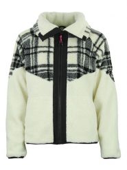 Peak Mountain Kurtka polarowa "Aliesse" w kolorze beżowym rozmiar: XL. Brązowe kurtki damskie Peak Mountain, xl, bez wzorów, z polaru, bez kaptura. Za 217.99 zł.