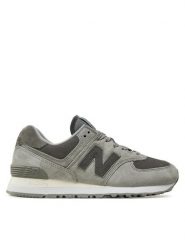 New Balance Sneakersy WL574HM2 Szary. Szare obuwie sportowe damskie New Balance, ze skóry, bez zapięcia. Za 329.99 zł.