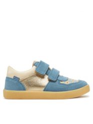Mrugała Sneakersy 3312/5-62 Niebieski. Niebieskie buty sportowe dziewczęce Mrugała, ze skóry, bez zapięcia. Za 249.99 zł.