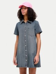 JJXX Sukienka jeansowa 12273029 Niebieski Regular Fit. Niebieskie sukienki damskie JJXX, bez wzorów, z bawełny, bez ramiączek. Za 139.99 zł.