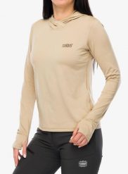 Bluza termoaktywna damska Turbat Hike Lite LS Hood Thermo T-Shirt. Brązowe bluzy damskie TURBAT, m, bez wzorów, z elastanu, bez kaptura. Za 164.99 zł.
