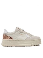Pepe Jeans Sneakersy Kore Sun W PLS00009 Écru. Obuwie sportowe damskie Pepe Jeans, z jeansu, bez zapięcia. Za 279.99 zł.