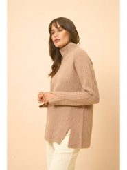 Just Cashmere Kaszmirowy sweter "Louise" w kolorze beżowym rozmiar: S. Brązowe swetry klasyczne damskie Just Cashmere, s, z kaszmiru, bez kołnierzyka. Za 543.99 zł.