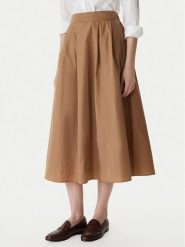 Marella Spódnica trapezowa Diva 2615101031 Brązowy Regular Fit. Brązowe spódnice damskie Marella, bez wzorów, z syntetyku. Za 589.99 zł.