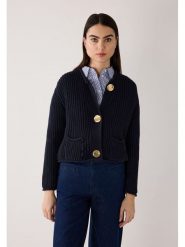 More & More Kardigan w kolorze granatowym rozmiar: 44. Niebieskie kardigany damskie More & More, bez wzorów, ze splotem. Za 193.24 zł.