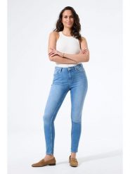 Garcia Dżinsy "Celia" - Skinny fit - w kolorze niebieskim rozmiar: W29. Niebieskie jeansy damskie Garcia, z podwyższonym stanem. Za 173.99 zł.