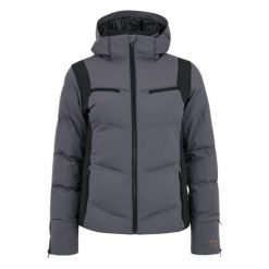 Damska kurtka narciarska Protest Iku. Szare kurtki sportowe damskie Protest, na zimę, bez wzorów, z puchu, bez kaptura. W wyprzedaży za 802.75 zł.