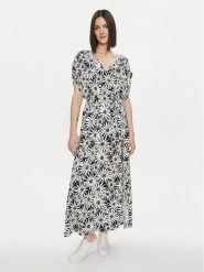 United Colors Of Benetton Sukienka letnia 4R5N5V01O Czarny Regular Fit. Czarne sukienki damskie United Colors Of Benetton, bez wzorów, z wiskozy, bez ramiączek. Za 469.99 zł.