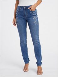 Orsay Dżinsy - Slim fit - w kolorze niebieskim rozmiar: 34. Niebieskie jeansy damskie Orsay. Za 121.99 zł.