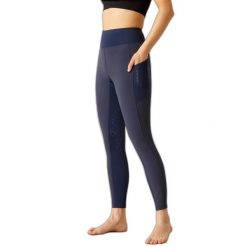 Damskie legginsy jeździeckie o średniej przyczepności Ariat Boreas. Niebieskie legginsy damskie Ariat, m, bez wzorów, z elastanu. Za 581.50 zł.