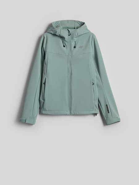 4F Kurtka softshell wiatroodporna membrana 8000 damska - turkusowy XXL. Niebieskie kurtki damskie 4F, m, bez wzorów, z softshellu, bez kaptura. Za 299.99 zł.