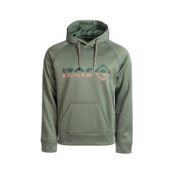 Bluza z kapturem unisex DUERO V2 z logo i kieszenią z przodu. Zielone bluzy damskie Izas, l, bez wzorów, z kapturem. Za 226.04 zł.