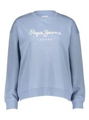 Pepe Jeans Bluza w kolorze błękitnym rozmiar: XL. Niebieskie bluzy damskie Pepe Jeans, xl, bez wzorów, z bawełny, bez kaptura. Za 146.85 zł.
