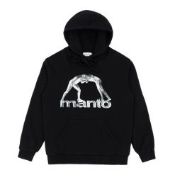 Bluza MANTO Metal 24. Czarne bluzy damskie MANTO, xl, bez wzorów, bez kaptura. Za 289.99 zł.