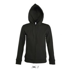 Bluza z kapturem dla kobiet Sol's Seven. Czarne bluzy damskie SOL'S, s, bez wzorów, z bawełny, z kapturem. Za 220.50 zł.