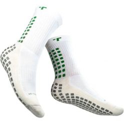 Skarpetki antypoślizgowe TRUsox Mid-Calf Cushion3.0. Białe skarpetki damskie Macron, w ażurowe wzory, z materiału. Za 192.00 zł.