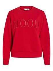 Vila Bluza "Reflect" w kolorze czerwonym rozmiar: L. Czerwone bluzy damskie Vila, l, bez wzorów, bez kaptura. Za 164.95 zł.