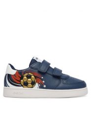 Geox Sneakersy J Eclyper Boy J65LSD 0FU54 CB41Z S Granatowy. Niebieskie buty sportowe chłopięce Geox, ze skóry, bez zapięcia. Za 229.99 zł.