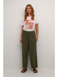 Kaffe Spodnie w kolorze khaki rozmiar: 46. Brązowe spodnie materiałowe damskie Kaffe, bez wzorów, z materiału. Za 104.99 zł.