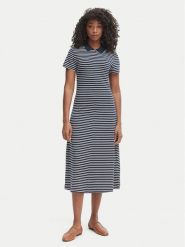 Tommy Hilfiger Sukienka codzienna WW0WW48745 Granatowy Regular Fit. Niebieskie sukienki damskie Tommy Hilfiger, bez wzorów, z bawełny, bez ramiączek. Za 649.99 zł.