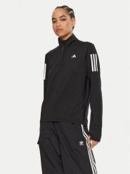 Adidas Bluza techniczna Own the Run IK7440 Czarny Regular Fit. Czarne bluzy damskie Adidas, xl, bez wzorów, z syntetyku, bez kaptura. Za 189.99 zł.