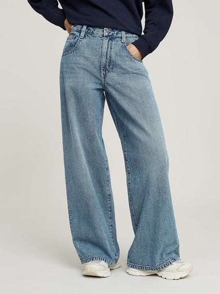 G-Star Dżinsy "Skater" - Loose fit - w kolorze błękitnym rozmiar: W32/L32. Niebieskie jeansy damskie G-Star, z podwyższonym stanem. Za 232.23 zł.