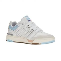 Buty do chodzenia damskie K-Swiss SI18 Rival. Białe obuwie sportowe damskie K-SWISS, z gumy, bez zapięcia, trekkingowe. Za 513.00 zł.