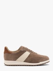 Piaskowo-kremowe sportowe półbuty PATTY. Białe obuwie sportowe casual damskie Ryłko, z gumy. Za 429.99 zł.
