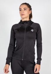 Halsey Kurtka dresowa - Czarny. Czarne kurtki damskie GORILLA WEAR, s, bez wzorów, z dresówki, bez kaptura. Za 320.00 zł.