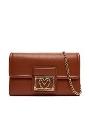 LOVE MOSCHINO Torebka JC4093PP1NLI0312 Brązowy. Brązowe torebki wieczorowe damskie Love Moschino, bez wzorów, ze skóry, bez dodatków. Za 449.99 zł.
