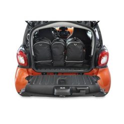 Torby Do Bagażnika Smart Fortwo Coupe Ev 2020-2024 3Szt Kjust. Czarne torby podróżne KJUST, bez wzorów. Za 690.00 zł.
