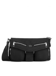 DeeZee Torebka MDS-B-032-06 Czarny. Czarne listonoszki damskie DeeZee, bez wzorów, z materiału, bez dodatków. Za 139.99 zł.
