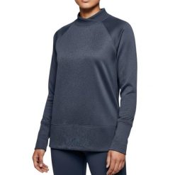 Bluza treningowa damska Under Armour Storm Sweater. Niebieskie bluzy damskie Under Armour, bez wzorów, z poliesteru, bez kaptura. W wyprzedaży za 181.00 zł.