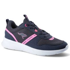 Granatowe Sneakersy Damskie Kangaroos Wygodne Buty. Niebieskie obuwie sportowe damskie KangaROOS, na wiosnę, bez zapięcia. Za 139.00 zł.