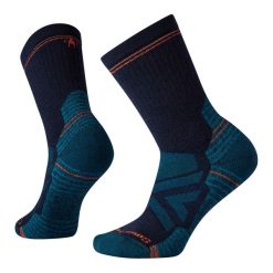 Skarpety Trekkingowe Damskie Smartwool Hike Full Cushion Crew Socks. Niebieskie skarpetki damskie Smartwool, bez wzorów, z wełny. Za 99.49 zł.