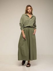 Tantra Bluzka w kolorze khaki rozmiar: S. Brązowe bluzki damskie Tantra, s, bez wzorów, bez kołnierzyka, bez ramiączek. Za 79.59 zł.